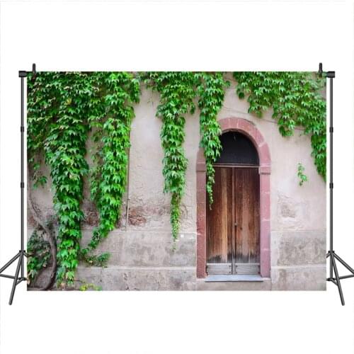 MEHOFOTO Spring Photography Background House Outside Green Leaf backgrounds for photographic