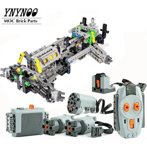High-tech Off-road Front Suspension System Building Blocks Bricks Bulk Parts Set Compatible with MOC kids Boys DIY Toys