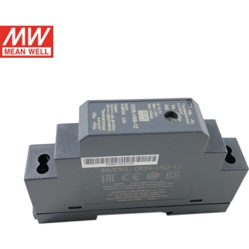 MEAN WELL DDR-15G-24 15W DIN Rail DC-DC Converter Input 9-36V DC to 24V DC 0.63A 15W meanwell Power Supply(12V/24Vdc to 24Vdc)