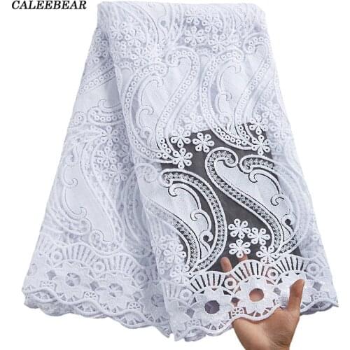 2021 Pure White Milk Silk Lace African Tulle Lace Fabric High Quality Sequins Nigerian Lace Fabric For Wedding Dress Party S2312