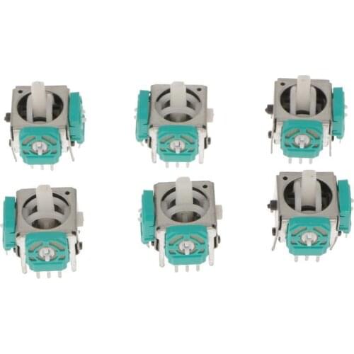 6x 3D Analog Joystick Stick Switch Replacement for Nintendo Game Cube Controller NGC Joysticks