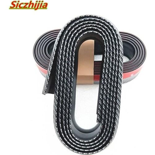 Car carbon fiber rubber front lip bumper car protector for Geely Vision SC7 MK CK Cross Gleagle SC7 Englon SC3 SC5 SC6 SC7