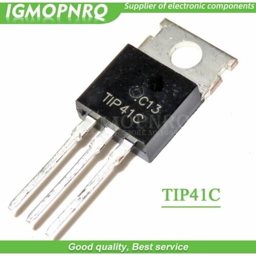 10pcs TIP41C TIP41 TO-220 Bipolar Transistors - BJT 6A 100V 65W NPN new original