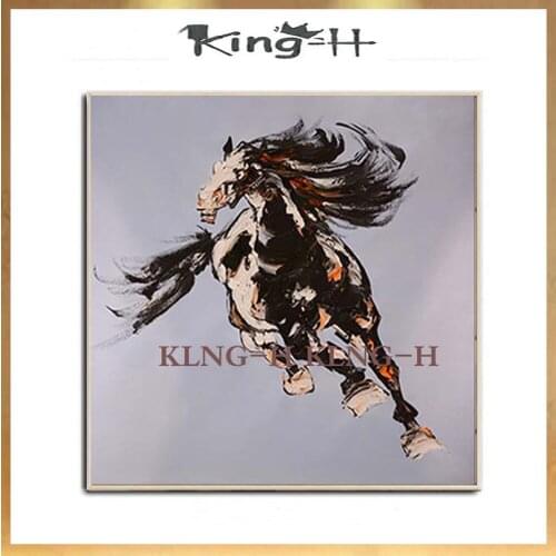 Large 100% Hand Painted Abstract animal Oil Painting on Canvas Wall horse Picture for Living Room Bedroom office Home Decor art