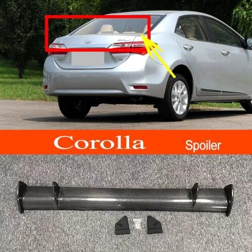 Corolla 2014-2018 Real Carbon Fiber GT-style Car-styling Sporty Rear Trunk Wing Spoiler for Toyota Corolla 2014-2018 Sedan