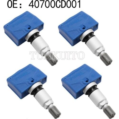 4 PCS/Set 40700-CD001 40700CD001 Blue Tesla Tire Pressure Sensor for Infiniti Fx G M Q45 Qx4 Nissan Pathfinder Titan Xterra