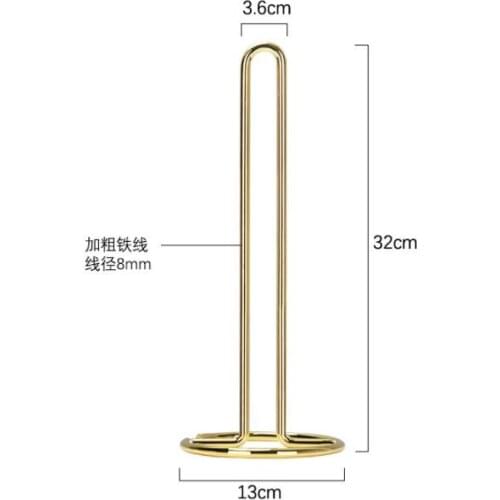 Wholesale Vertical type tissue holder Paper towel holder Kitchen table Roll paper holders Desktop storage shelf