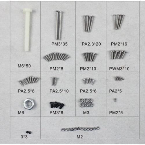 Dynam DY8952 WACO YMF-5D Screw set Waco-17 RC Plane Parts