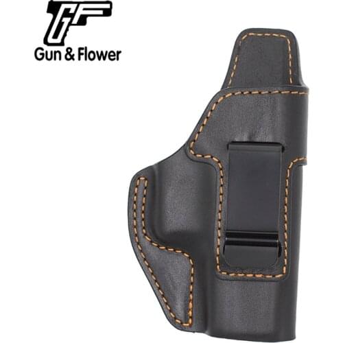 Gunflower Right Hand IWB Leather Holster Inside the Waistband Concealed Carry Pistol Bag Fits G19/23/32
