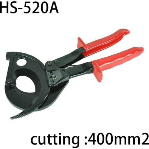 HS-520A ratchet cable cutter tools Plier 400mm2 Max Ratcheting ratchet cable cutter Germany design Wire Cutter Plier