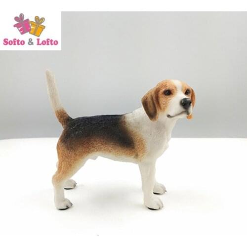 Quality Beagle harrier dog model craft,artificial puppy,car styling home decoration,party favor birthday gift figure collection