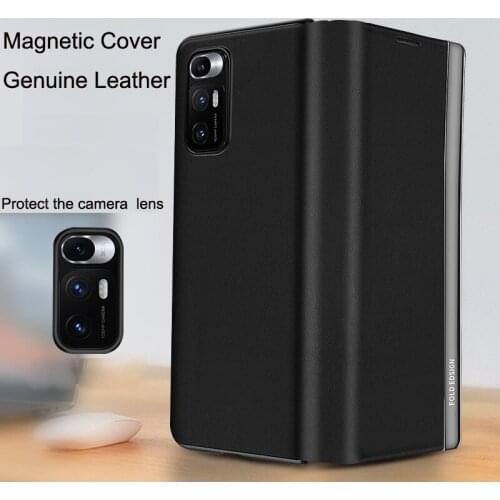 Magnetic Genuine Leather Cover For Xiaomi Mix Fold Mi Mixfold