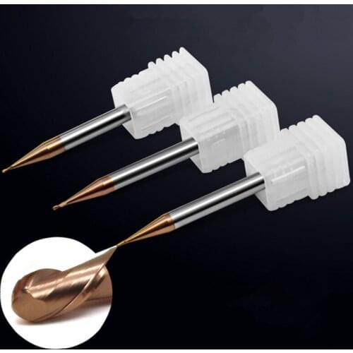 Mini Micro Carbide End Mill CNC Processing Deep Cutting Long Neck Small Diameter 0.1 0.15 0.25 0.2 0.3 0.4 0.5 0.6 0.7 0.8 mm
