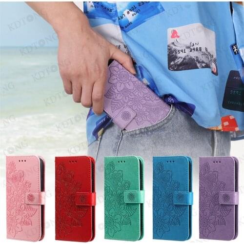 Fashion Cute Lanyard Flip Leather Phone Case For OPPO F17 F19 PRO PLUS Solid Color Case For OPPO K7 Super Protection Cover Shell