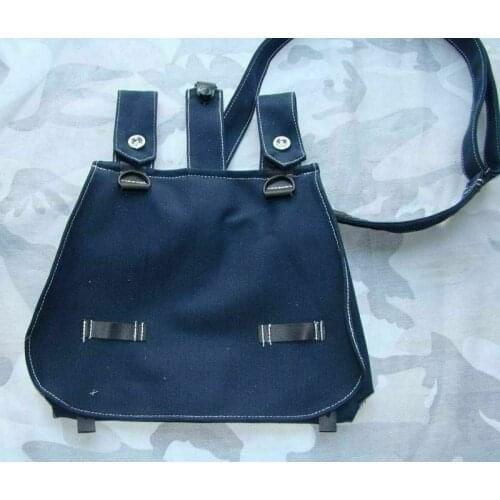 WW2 WWII GERMAN ARMY FALLSCHIRMJAGER BREAD POUCH BLUE BAG WORLD WAR II SOLDIER MILITARY WAR REENACTMENTS EQUIPMENT