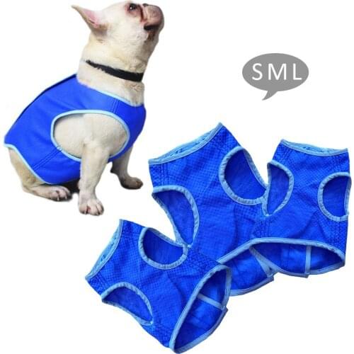 S/M/L Dog Cooling Vest Pet Breathable Cooling Clothes Dog Cat Cooling Harness Jacket Dog Clothes Summer Artifact Pet Supplies