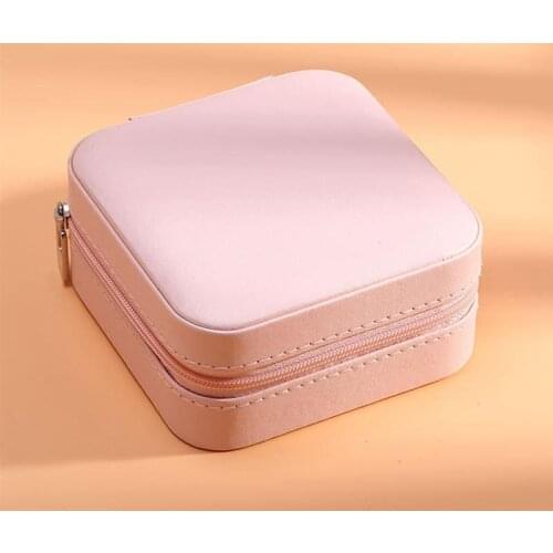 Faux leather Jewelry Box Earrings Organizer Fashion Simple Multipurpose Jewelry Box Earrings Storage Case