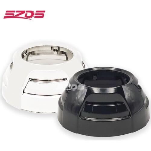 Car Styling 2.5 Inch 3.0 Inch Bi Xenon Projector Lens Silver Black Hood Shrouds For WST Koito q5 Hella 3r 5 Headlight retrofit