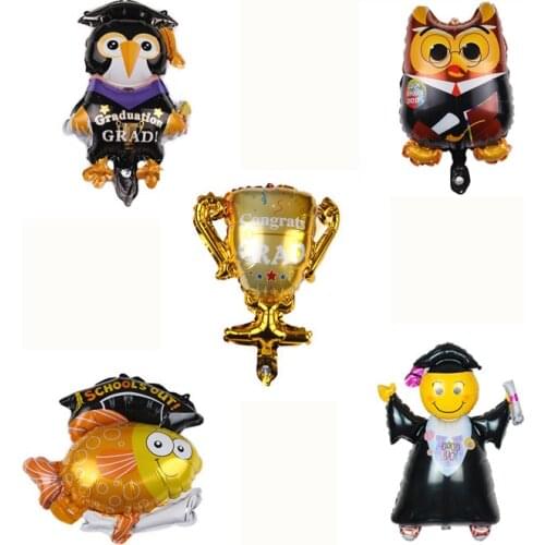Graduation Balloons Graduation Party Decoration Graduate Globos Graduation 2019 Childrens Toys DIY Black To School Air Balloons