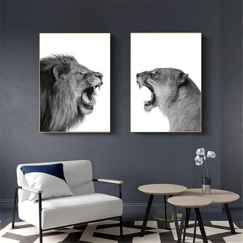 Canvas Painting Animal Wall Art Cheetah Leopard Landscape Posters And Prints Wall Pictures For Living Room Decoration Home Decor