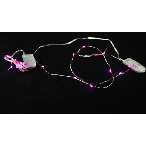 10pcs/lot CR2032 Battery Operated 2M 20 Micro LED String Lights Copper Wire for kitchen accessories /decor garden