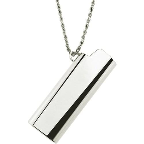2021 Japan Harajuku Creative Jewelry Trendy Lighter Case Necklace Mens Lighter Case Decoration Necklace Pendant