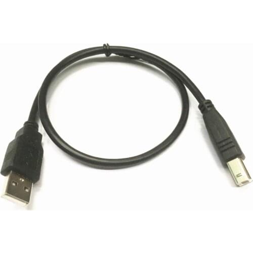 5PCS/LOT Black 50CM USB 2.0 Male A to Male B Printer/Scanner Cables