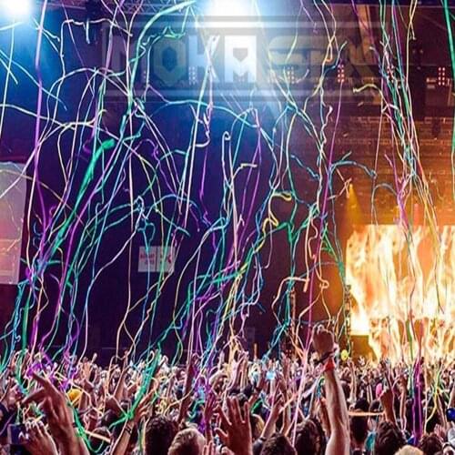 Free shipping (10KG / lot ) Mixed Colors Long Confetti Paper for Confetti Cannon Machine & Confetti Machine For Stage Effect