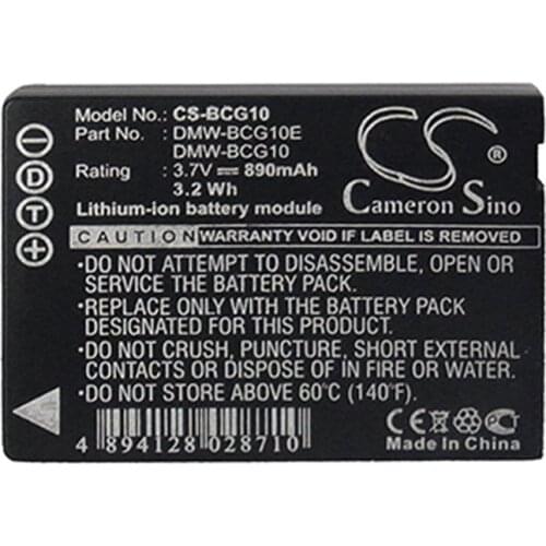 CameronSino for LEICA V-Lux 20 for PANASONIC Lumix DMC-3D1 Lumix DMC-3D1K Lumix DMC-TZ10 BP-DC BP-DC7 BP-DC7E BP-DCU battery