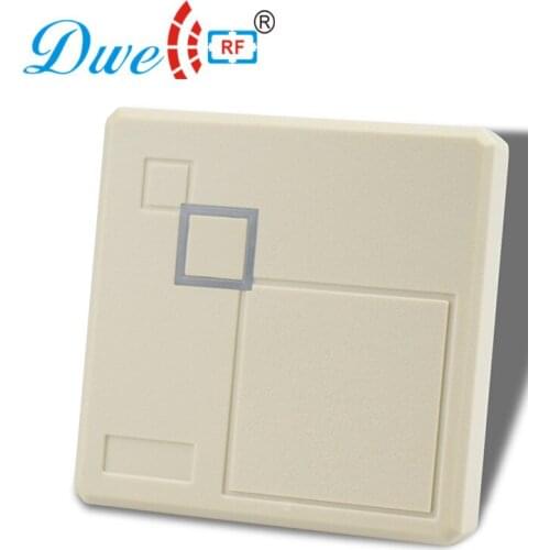 DWE CC RF access control card reader low frequency 125khz white chip card reader with rs232 or rs485 interface optional