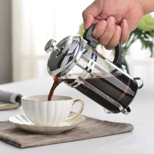 350/600/1000ml Coffee Tea Pot Manual French Presses Pot Coffee Maker Filter Pot Cafetera Expreso Percolator Tool Tea Filter Cup