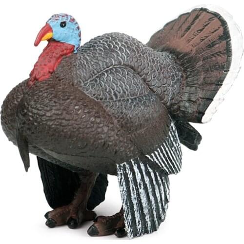 Simulation Turkey Animal PVC Figurine Model Toy DIY Fairy Garden Decoration New