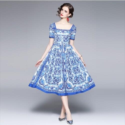 Синие летние платья Kerryvaly China At AliExpress