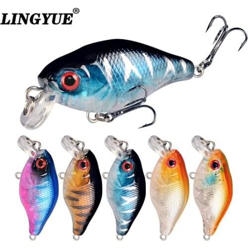 Hot 1pcs Hard Crank Fishing Lures 5 Colors Available High Quality Bass Crakbait Wobblers Plastic 4cm 4g Fishing Tackle Wholesale