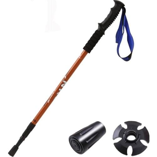 Fonoun Walking Sticks Climbing Alpenstock 65-135cm Antiskid Wear Resistance Light Shock Absorption FG26