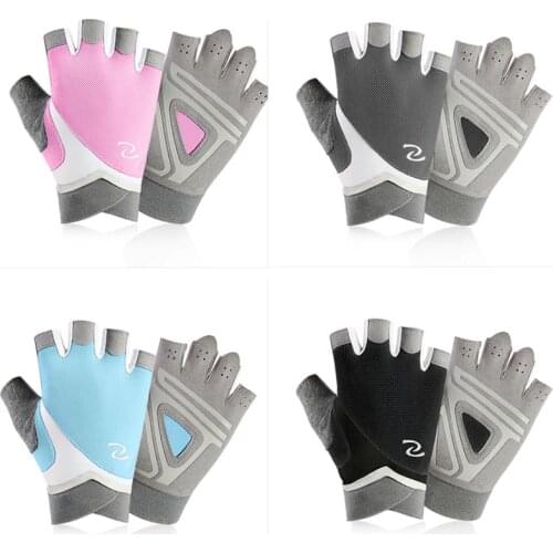 Professional Gym Gloves Women Weight Lifting Crossfit Workout Fitness Gloves Breathable Bodybuilding Half Finger Hand Protector