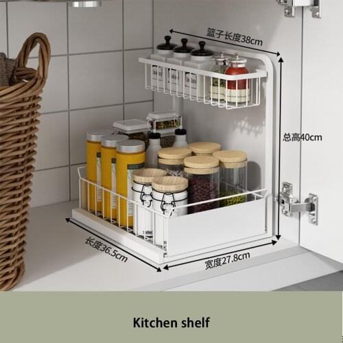 Storage Shelf Rack Spice Storage Shelf, Countertop Kitchen Shelf Cabinet Organizer-Pantry Spice Rack Organizer Stand