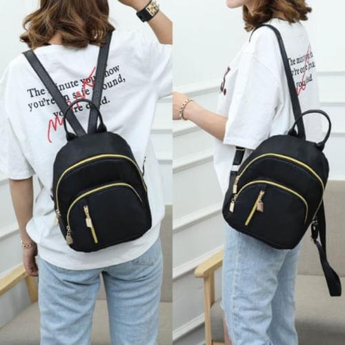 Local Stock Casual Oxford Backpack Women Black Waterproof Nylon School Bags for Teenage Girls High Quality Travel Tote Backpack