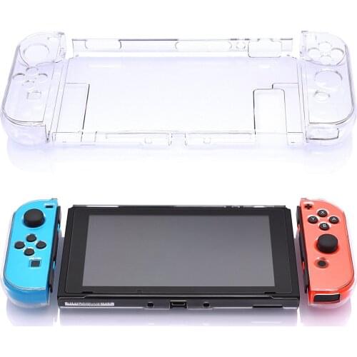 4 Color Transparent Crystal Clear Hard Case Shell Cover Protective For Nintend Switch Console Joy-Con Handle Grip Game Console