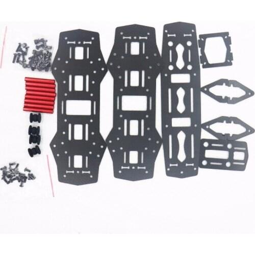 Wholesale Mini 250mm All carbon fiber glass Frame for QAV250 Mini Quadcopter Racing frame with free 4*Motors Protected Base