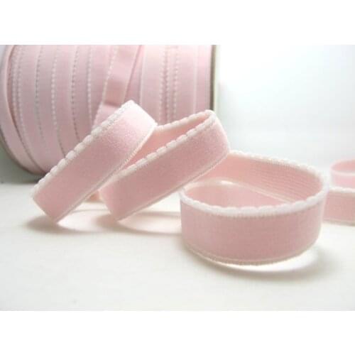 CLEARANCE|6 Yards 3/8 Inch Blue Picot Edge Decorative Pattern Lingerie Elastic|Headband Elastic|Skinny Narrow Stretch Lace