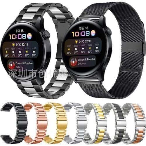 Bracelet Strap For Huawei Watch 3 Pro GT 2e 46mm GT2 Pro Honor Magic 2 GS Pro Watchband Milanese Stainless Steel Metal Wristband