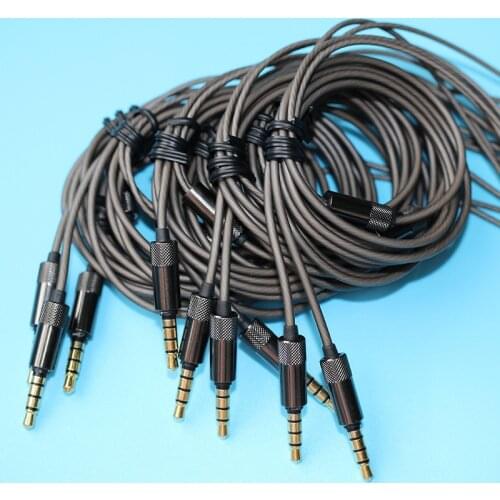 3.5mm Jack Detachable MMCX Cable with Microphone Headphones Cable for SE535 SE846