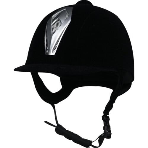 Helmet Black Velvet horsemanship knight cap mens and womens childrens riding cap clothing riding helmet Ke harness