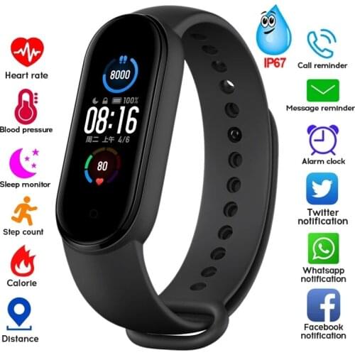 Smart Band M5 2020 Smart Bracelet IP67 Waterproof Smarthwatch Sport Smart Watch Fitness Tracker Smartband Fitness Band Wristband
