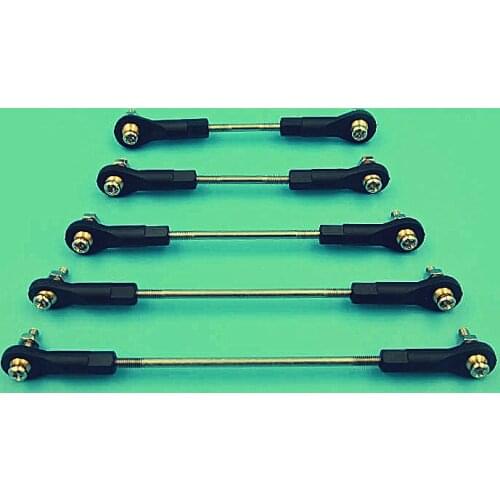 Steel push rod ball joint assembly M2 OR M3 L25 L35 L45 L55 L65 L120 L140MM all kinds of length for option RC airplane parts