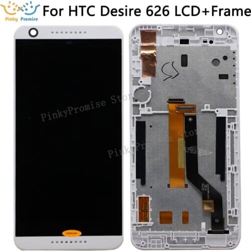 For HTC Desire 626G LCD For HTC 626G Display Touch Screen Digitizer Sensor Glass Frame 626 LCD 626W (Not For D626S 626PH)