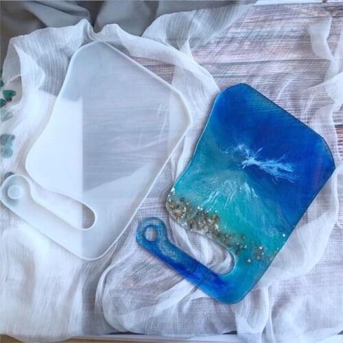 DIY Table Wine Tray Silicon Resin Molds Cup Tray Irregular Mould Jewelry Plate Dish Casting Mold Jewelry Making Tools