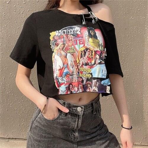2021 Women T-Shirt Female 90s Graphic T-shirt Harajuku Tops Tee Cute Short Sleeve Print tshirt Tshirts Plus Size y2k Tops