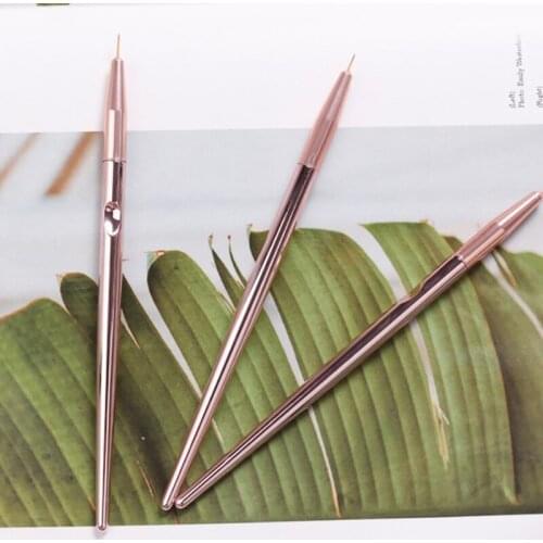 3pcs/set Nail Art Liner Brush UV Gel Painting Nail Brushes Striping Brushes For Strokes, Details, Blending, Elongated Lines